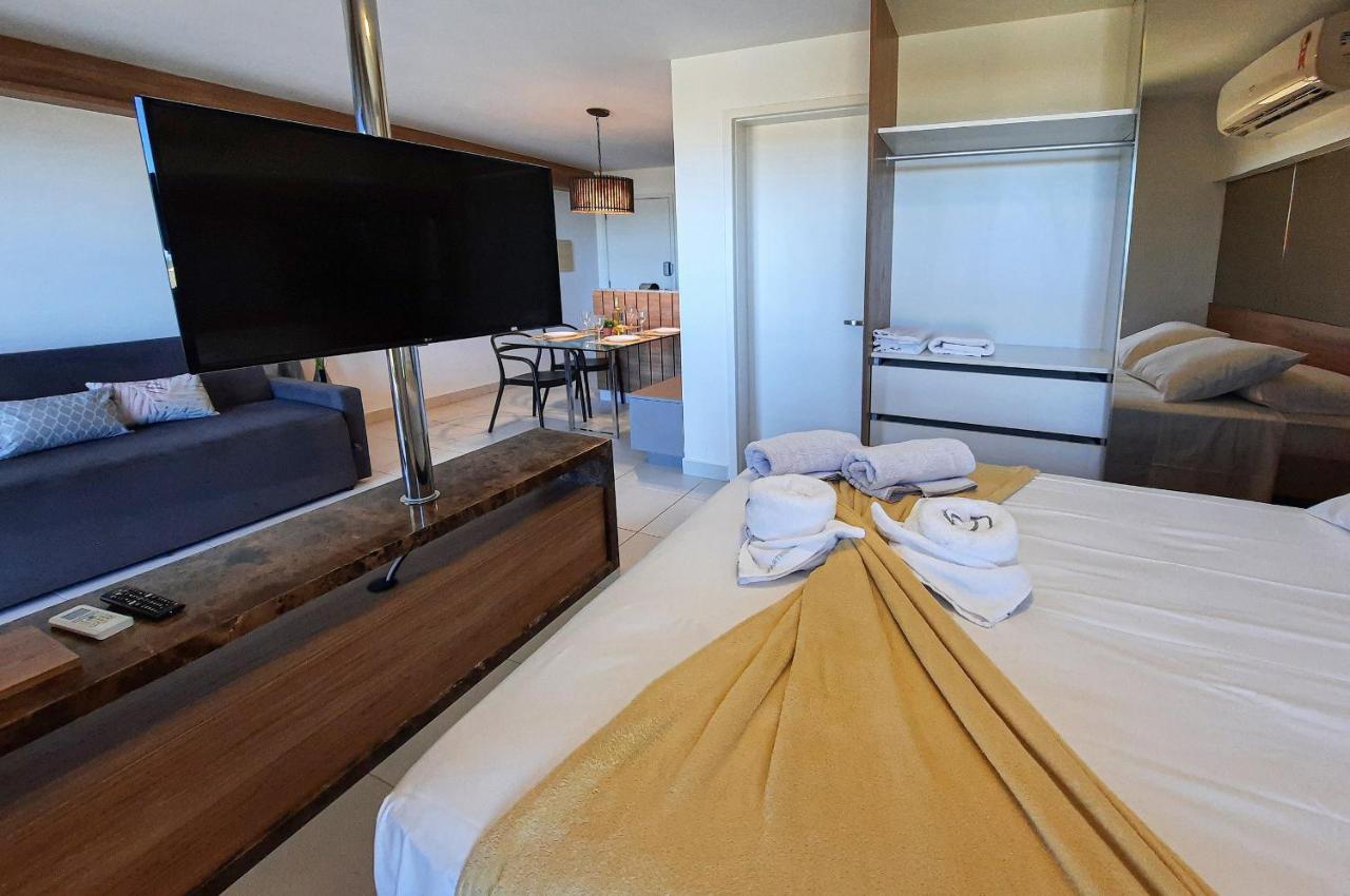 Vg Sun Cumbuco Studio Superior Vista Mar, Nascente, 4 Pessoas, Cozinha Completa, Ar Condicionado, Enxoval, Wi-Fi, Condominio Pe Na Areia Com Jacuzzi, Piscina, Academia E Sauna Ngoại thất bức ảnh